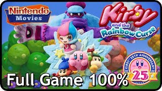 Kirby and the Rainbow Curse  Paintbrush  Full Game 100 Multiplayer Walkthrough [upl. by Jarret]