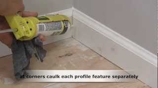 How to Caulk Trim Molding [upl. by Beaner]