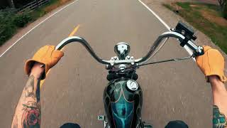 1979 Shovelhead Chopper Ride [upl. by Valentin]