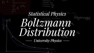 Statistical Physics  The Boltzmann Distribution [upl. by Idas]