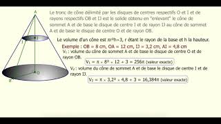 Tronc de cône [upl. by Olrak]