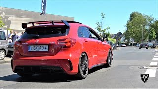 MercedesBenz A45 AMG SOUNDS Launch Control Downshifts amp More Exhaust Sounds [upl. by Candice]