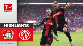 33 Matches Unbeaten  Leverkusen  1 FSV Mainz 05  Highlights  MD23 – Bundesliga 2324 [upl. by Margaretta]