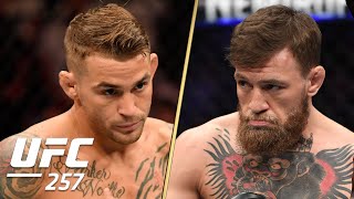 Dustin Poirier vs Conor McGregor 2 Walkouts  UFC 257  ESPN MMA [upl. by Ardnasirhc]