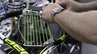 How to string a racquet with an ATW Universal By Richard Parnell [upl. by Menis]