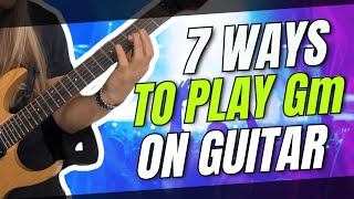 🎸 7 Ways to Play G Minor Chord 🎵 [upl. by Wolram]