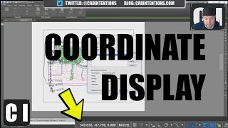 AutoCAD How to Display Coordinates and other Settings [upl. by Shanan]