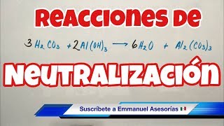 Reacciones de NEUTRALIZACIÓN ácido y base [upl. by Namqul]