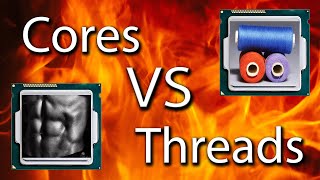 CPU Cores VS Threads Explained [upl. by Leipzig]