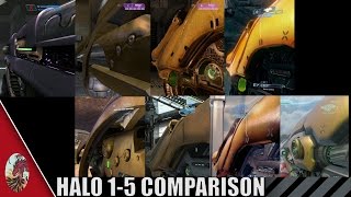 Halo 15 Fuel Rod Comparison All Halo Games Included [upl. by Flanigan]