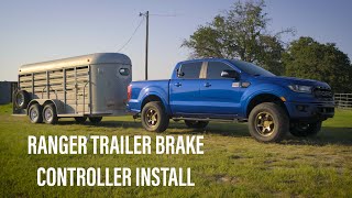 20192021 Ford Ranger OEM Trailer Brake Controller Install [upl. by Pickett]