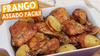 FRANGO ASSADO COM BATATAS  COXA E SOBRECOXA  Nandu Andrade [upl. by Noside692]