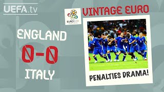 ENGLAND 00 ITALY FULL PENALTY SHOOTOUT EURO 2012  VINTAGE EURO [upl. by Alemrac]