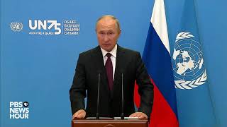 WATCH Russia President Putins full speech at UN General Assembly [upl. by Yung]