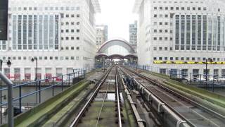 Riding the London DLR train from Lewisham to Bank [upl. by Cirred47]