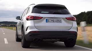 New MERCEDESAMG GLA 45 S 2020  EXHAUST engine SOUND amp driving [upl. by Mosenthal]