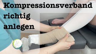 Kompressionsverband richtig anlegen [upl. by Maddeu]