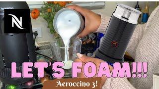 How To Foam Milk With Aeroccino 3 Make Coffee With Foam Tips amp Tricks  Easy Foamed Latte Recipe [upl. by Hadias206]