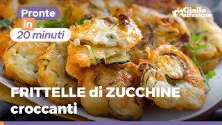 FRITTELLE DI ZUCCHINE IN PASTELLA sfiziose e saporite [upl. by Zizaludba]