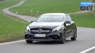 2016 MercedesAMG A45 Facelift 381hp  pure SOUND 60FPS [upl. by Ro]