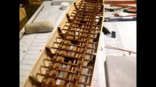 Greek trireme in 150 scale  part 1 [upl. by Lari]