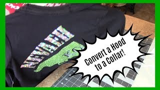 Easy Sewing  convert a jacket hood to a collar [upl. by Kamillah503]