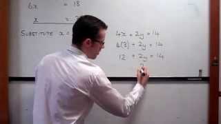 Solving Simultaneous Equations  Algebraic Method [upl. by Elkin]