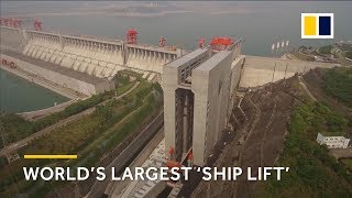 World’s largest ‘ship lift’ in the Three Gorges Dam [upl. by Hrutkay839]