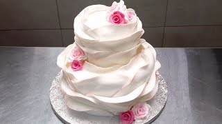 Make Your Own BEAUTIFUL WEDDING CAKE  How To Decorate by Cakes StepbyStep [upl. by Boehike]