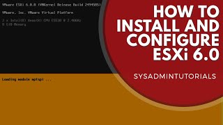 vSphere 6  How to install and configure VMware ESXi 6 [upl. by Elyrrad]