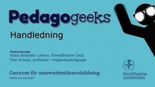 Pedagogeeks Handledning [upl. by Jamille]