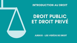 La distinction droit privédroit public [upl. by Giefer]