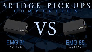 EMG 81 vs EMG 85  Active Bridge Pickup Guitar Tone Comparison  Review [upl. by Harcourt817]