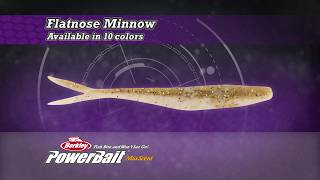 Berkley PowerBait Maxscent Flatnose Minnow Fishing Bait that Pros Use [upl. by Milo]