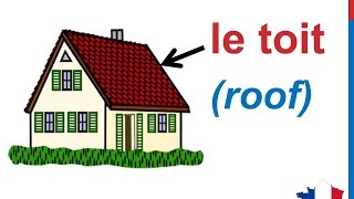 French Lesson 81  Rooms in the house Vocabulary  Les pièces de la maison  Partes de la casa [upl. by Aniled]