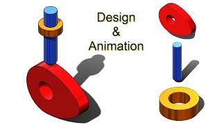 Solidworks Tutorial47  Design and motion analysis  Cam and Follower mechanism [upl. by Powel980]