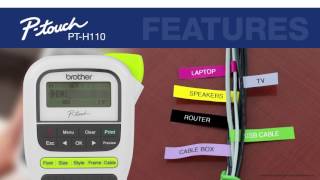 Easy Portable Label Maker  Brother PTH110 [upl. by Wilona]