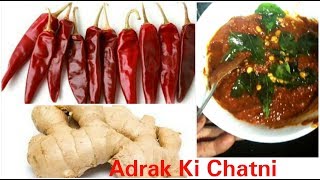 Adrak ki chatni  अदरक की चटनी  सर्दियों की स्पेशल चटनी  Fullthaali [upl. by Liahcim562]