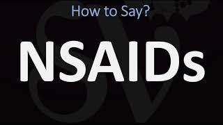 How to Pronounce NSAIDs CORRECTLY [upl. by Akkim658]