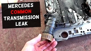 HOW TO FIX MERCEDES TRANSMISSION LEAK Common Leak FIX [upl. by Urina657]