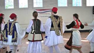 Syrtos Greek dance from Crete by Kyklonas Hellenic Dancers [upl. by Gnah]