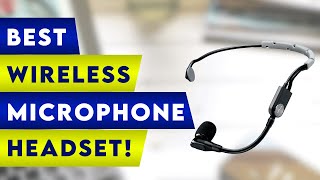 5 Best Wireless Headset Microphone System [upl. by Analaj]