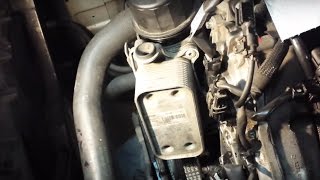 Mercedes Oil Cooler ReplacementGasket Change [upl. by Fons]