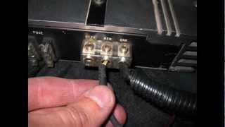 how to hook up two amplifiers 1 for sub amp one for mids amp highs [upl. by Ahsaeyt]