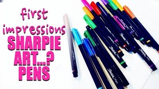 Sharpie Art Pens  First Impressions [upl. by Alexei20]