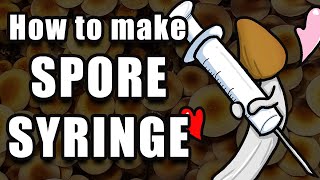 How to Make a Spore Syringe from Spore Print [upl. by Shinberg]