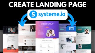 How to Create a Landing Page on Systemeio 2025 [upl. by Sherrie]