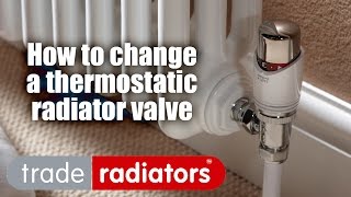 How To Change a Thermostatic Radiator Valve [upl. by Nnylcaj]