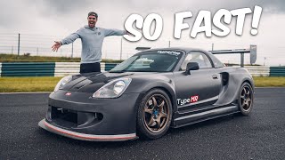 500bhp K20 turbo Toyota MR2 Spyder makes Josh SCREAM [upl. by Enahs416]