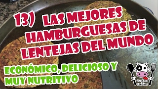 HAMBURGUESAS DE LENTEJAS 100 Veganas [upl. by Atikcir271]